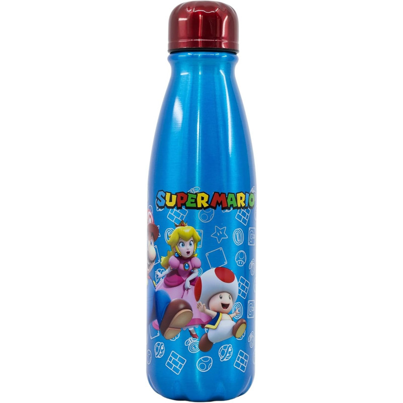BOTELLA ALUMINIO INFANTIL 600 ML SUPER MARIO BOTELLA ALUMINIO INFANTIL 600 ML SUPER MARIO