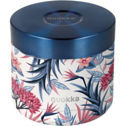 Quokka RECIPIENTE COMIDA TERMICO ACERO INOXIDABLEWHIM BLUE GARDEN 604 ML