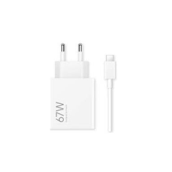 Cargador de Pared Xiaomi 67W HyperCharge Combo (Type-A)/ 1xUSB + Cable USB Tipo-C/ 67W