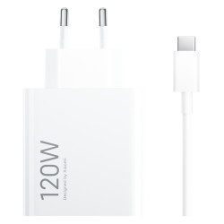Cargador de Pared Xiaomi 120W HyperCharge Combo (Type-A)/ 1xUSB + Cable USB Tipo-C/ 120W