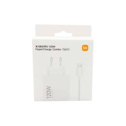 Cargador de Pared Xiaomi 120W HyperCharge Combo (Type-A)/ 1xUSB + Cable USB Tipo-C/ 120W