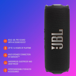 JBL Flip 7, Altavoz Bluetooth portátil inalámbrico Potente, 16h de batería JBL Flip 7, Altavoz Bluetooth portátil inalámbrico Potente, 16h de batería