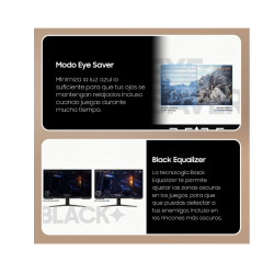 Monitor gaming - Samsung Odyssey G3 LS32DG302EUXEN, 32 " Full-HD, 180 Hz, 1 ms, VA, Altura ajustable, FreeSync, Negro