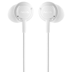 Auriculares Intrauditivos NGS Cross Drift/ con Micrófono/ Jack 3.5/ Blancos