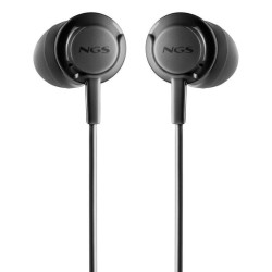 Auriculares Intrauditivos NGS Cross Drift/ con Micrófono/ Jack 3.5/ Negros