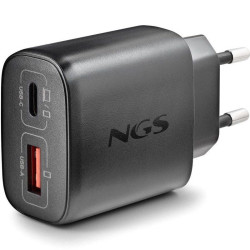 Cargador de Pared GaN NGS Era 45W/ 1xUSB Tipo-C/ 1xUSB/ 45W