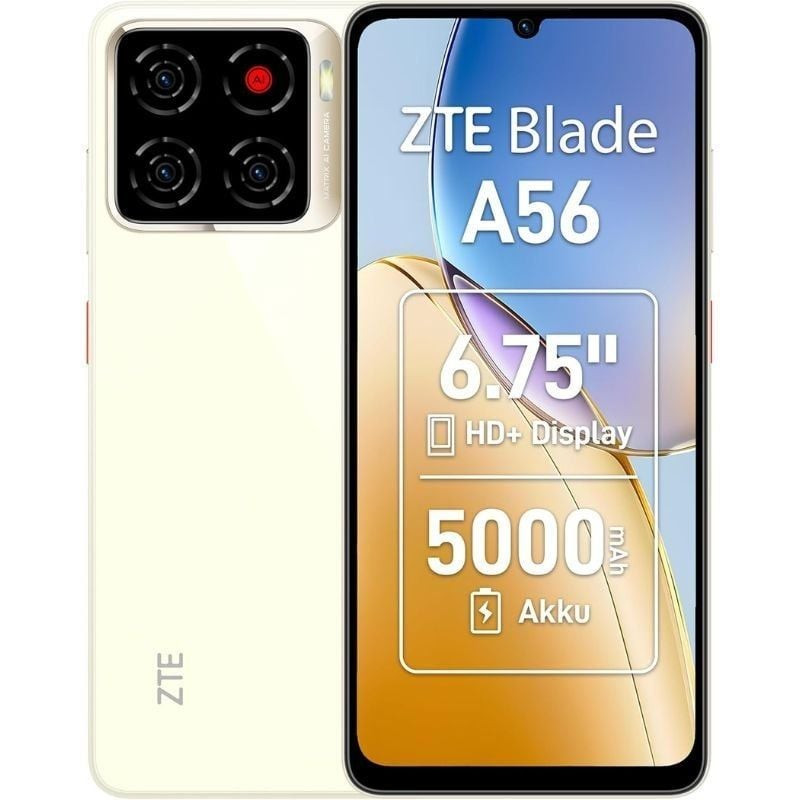 Smartphone ZTE Blade A56 4GB/ 64GB/ 6.75"/ Oro