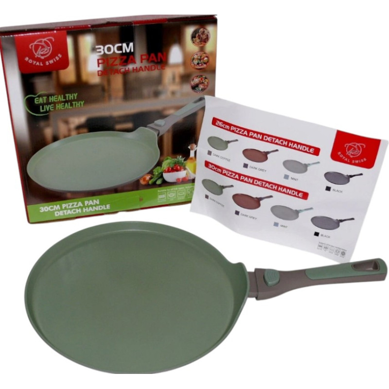 Sartén Royal Swiss  30cm Crêpes Pizza Sartén Antiadherente ALU Sin PTFE ni PFOA