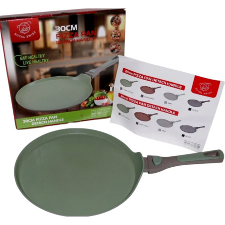 Sartén Royal Swiss  30cm Crêpes Pizza Sartén Antiadherente ALU Sin PTFE ni PFOA