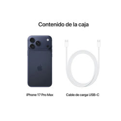 Smartphone Apple iPhone 17 Pro Max 256GB/ 6.9"/ 5G/ Azúl Oscuro