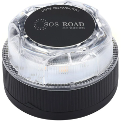 Luz baliza de emergencia para coche SOS Road Connected EL2024 V16/ Homologada/ Base Imantada/ Geolocalizable/ Funciona a Pilas