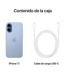 Smartphone Apple iPhone 17 256GB/ 6.3"/ 5G/ Azul Neblina
