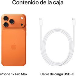 Smartphone Apple iPhone 17 Pro Max 256GB/ 6.9"/ 5G NARANJA COSMICO (NUEVO)