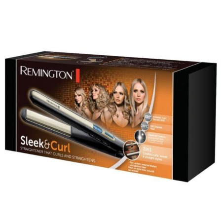 Plancha de pelo Remington Sleek and Curl/ Verde