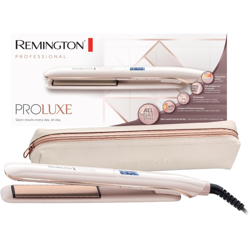 Plancha Remington Proluxe  Alisado eficaz y elegante