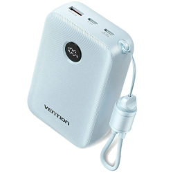 Powerbank 20000mAh Vention FKBL0-C/ 22.5W/ Azul/ Incluye Cable USB TIPO C
