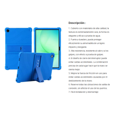 Funda para Samsung Galaxy A11+ / A9+ color  azul goma