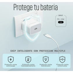 Cargador Red Tipo-C 20W 3.0A Cable Lightning a Tipo-C APOKIN