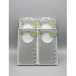 Funda para  Redmi 14C / Poco C75 brillo plata alta calidad plata