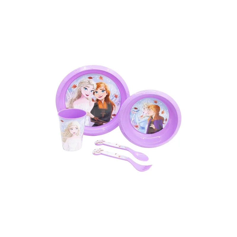 Juego de vajilla infantil de 5 piezas de Frozen para niños