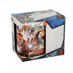 TAZA CERAMICA 325 ML EN CAJA DE REGALO AVENGERS DUST