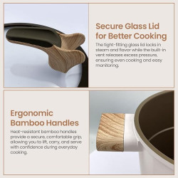 Royal Swiss Cacerola de 24 cm, olla Stoompan/cuscús de 6,5 L color :blanco