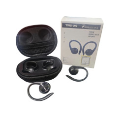 Auriculares deportivos J92 Gancho para la oreja negros TWS