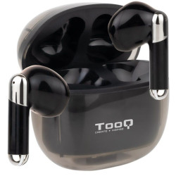 Auriculares Bluetooth TooQ Onyx TQBWH-0054B con estuche de   carga/ Autonomía 4h/ Negros