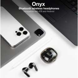 Auriculares Bluetooth TooQ Onyx TQBWH-0054B con estuche de   carga/ Autonomía 4h/ Negros