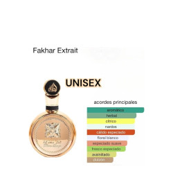 PERFUME ÁRABE FAKHAR EXTRAIT DORADO UNISEX - 100 ML - LATTAFA