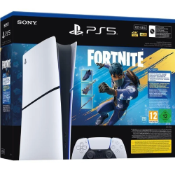 Consola Sony Playstation 5 - PS5 Slim Digital 825GB/ Incluye Mando Dual Sense y Bundle Fortnite Flowering Chaos/ Chassis E