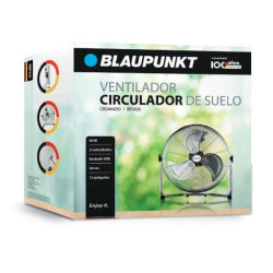 Ventilador de sobremesa - BLAUPUNKT BP2020, 3 velocidades velocidades, Cromado