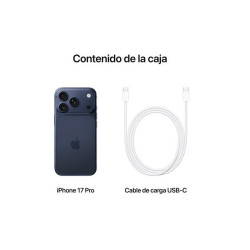 Smartphone Apple iPhone 17 Pro 256GB/ 6.3"/ 5G/ Azul Oscuro