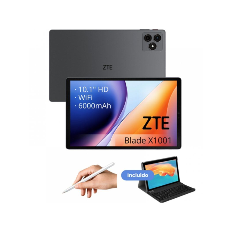 ZTE TAB BLADE X1001W 10,1" HD 4GB/128GB 2MP/5MP WIFI+TPU CASE+KEYBOARD+STYLUS GREY