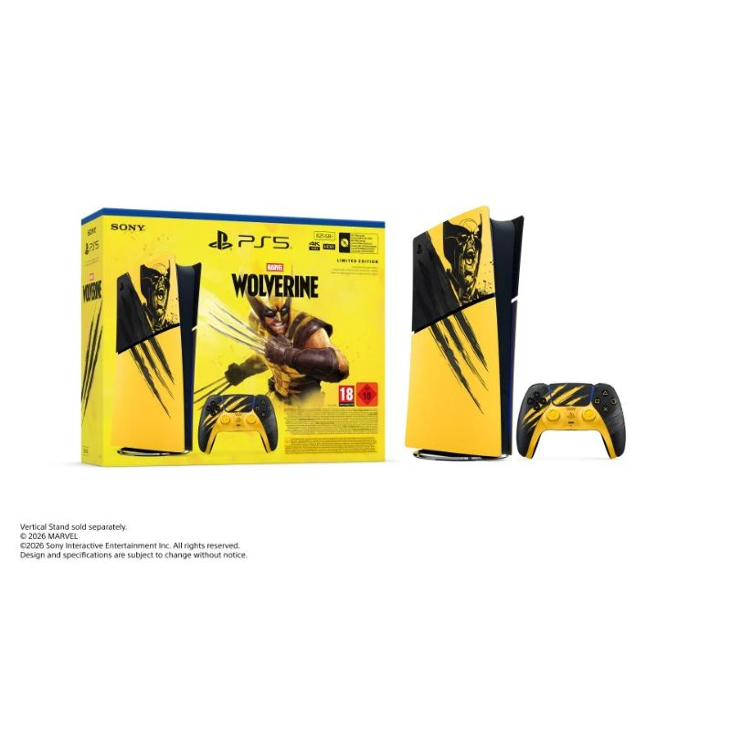 Sony PlayStation 5 Slim Digital Bundle Battle Yellow Marvel's Wolverine Edición Limitada