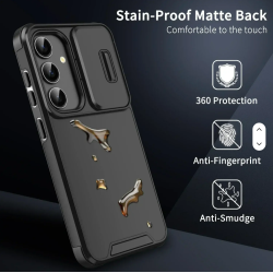 Funda Anticaídas para Teléfono con Ventana Deslizante, Agradable al Tacto, para Samsung Galaxy A57 5G