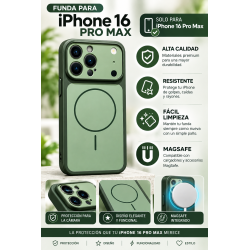 Funda para iPhone 16 Pro Max color verde naturaleza