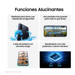 Smartphone Samsung Galaxy A57 8GB/ 256GB/ 6.7"/ 5G/ Azul Oscuro
