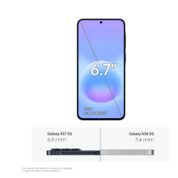 Smartphone Samsung Galaxy A57 8GB/ 256GB/ 6.7"/ 5G/ Azul Oscuro