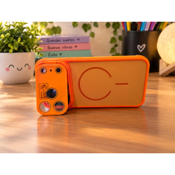 Funda compatible con iPhone 17 Pro Max naranja Power