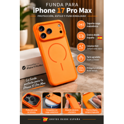 Funda compatible con iPhone 17 Pro Max naranja Power