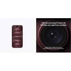 SMARTPHONE APPLE IPHONE 18 PRO 6.3"/ 256GB ROM/ BURGUNDY