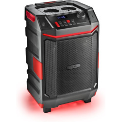 ALTAVOZ PREMIUM PORTÁTIL DE 300W COMPATIBLE CON TEC. BLUETOOTH/ USB/AUX. BATERÍA RECARGABLE. IPX6.