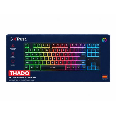 Teclado Gaming Mecánico Trust Gaming GXT 833 Thado TKL 25888