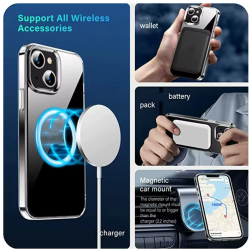 Funda transparente para IPhone 18 soporta carga inalámbrica