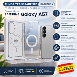 Funda Transparente Magnética para Samsung Galaxy A57