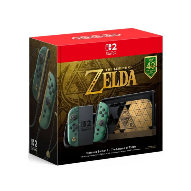 Nintendo Switch 2 – The Legend of Zelda 40th Anniversary Edition | Consola Edición 40.º Aniversario
