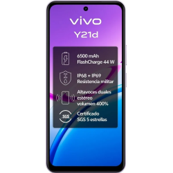 Smartphone Vivo Y21D 6GB/ 256GB/ 6.68"/ Púrpura